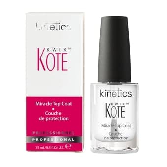 KINETICS greitai išdžiūstanti viršutinė nagų lako danga KWIK KOTE, 15 ml
