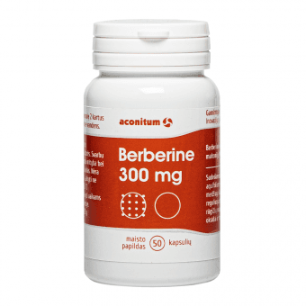 ACONITUM BERBERINE, 300 MG, 50 kapsulių
